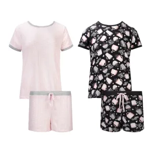 2 Pack Loungewear Hacci Shorts Set