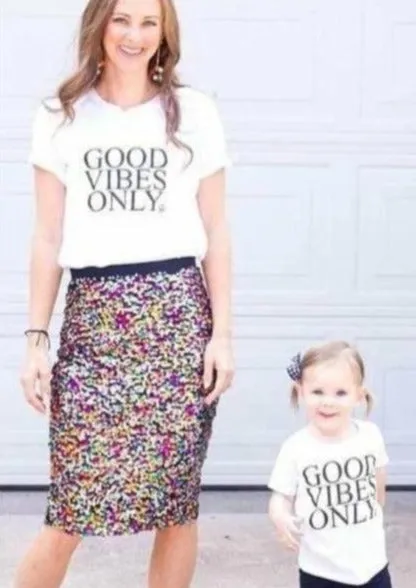 2 Piece Sets for Mama   Me - Good Vibes Only