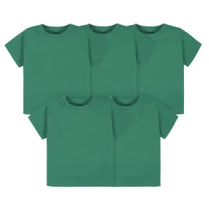 5-Pack Infant & Toddler Kelly Green Premium Short Sleeve Tees