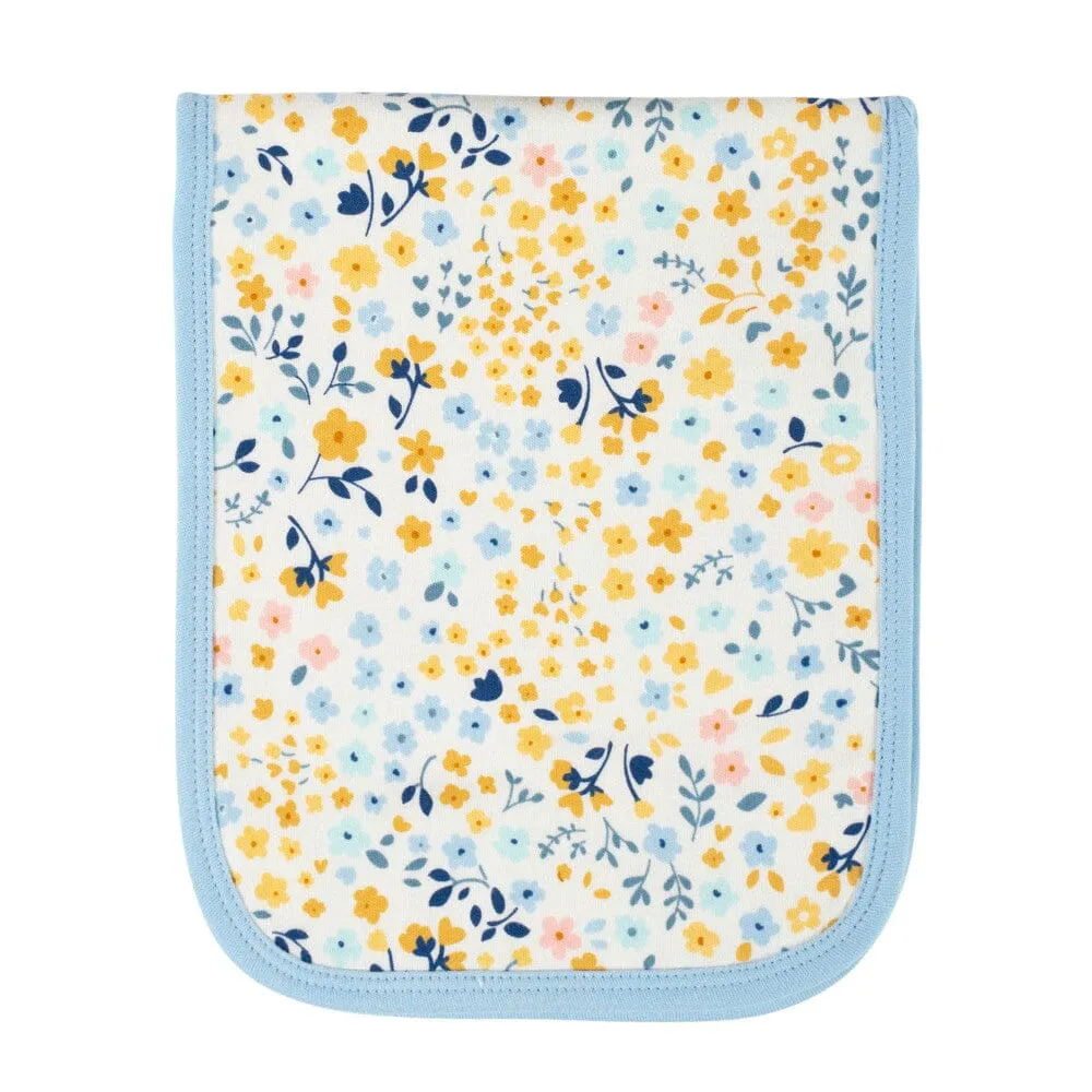 6-Piece Baby Girls Daisies Bibs & Burp Cloths