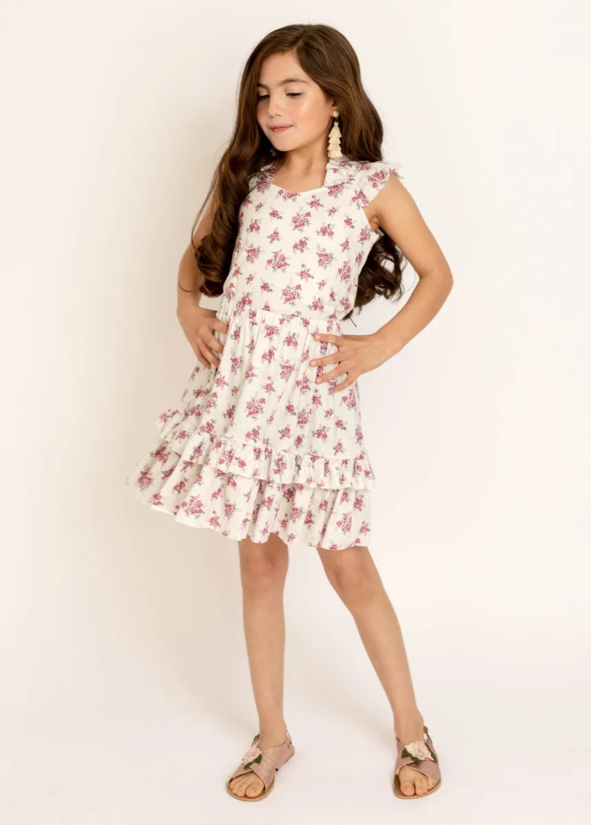 Abilenne Set in Cream Ditsy