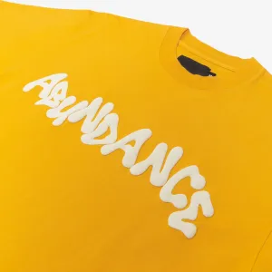 ABUNDANCE "Wave" Logo Tee - Gold