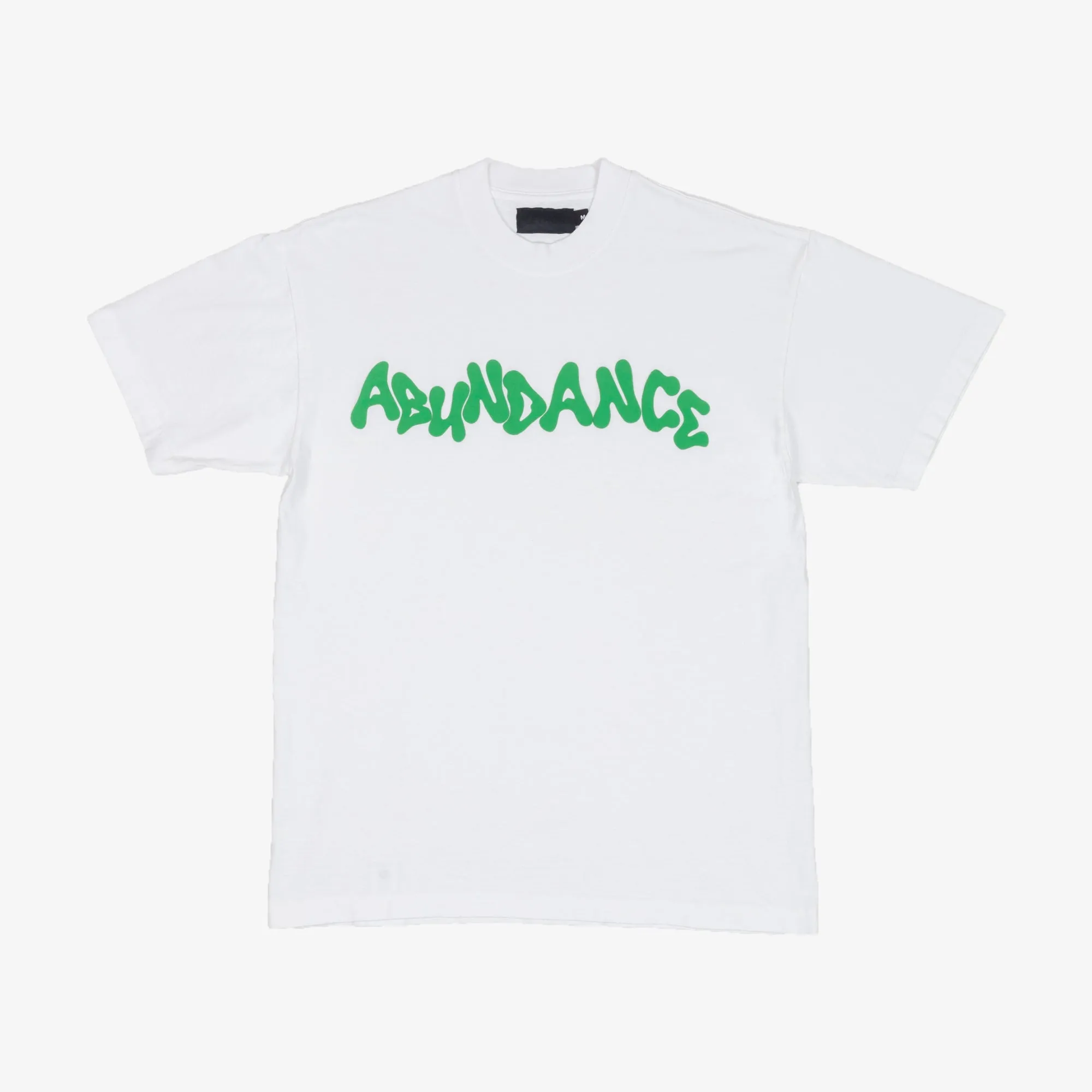 ABUNDANCE "Wave" Logo Tee - White