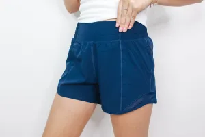 Active Pleat Tennis Shorts "Navy"