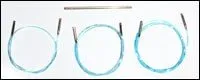 Addi Click Turbo and Long Tip Lace Cords, 3-pack with Connector