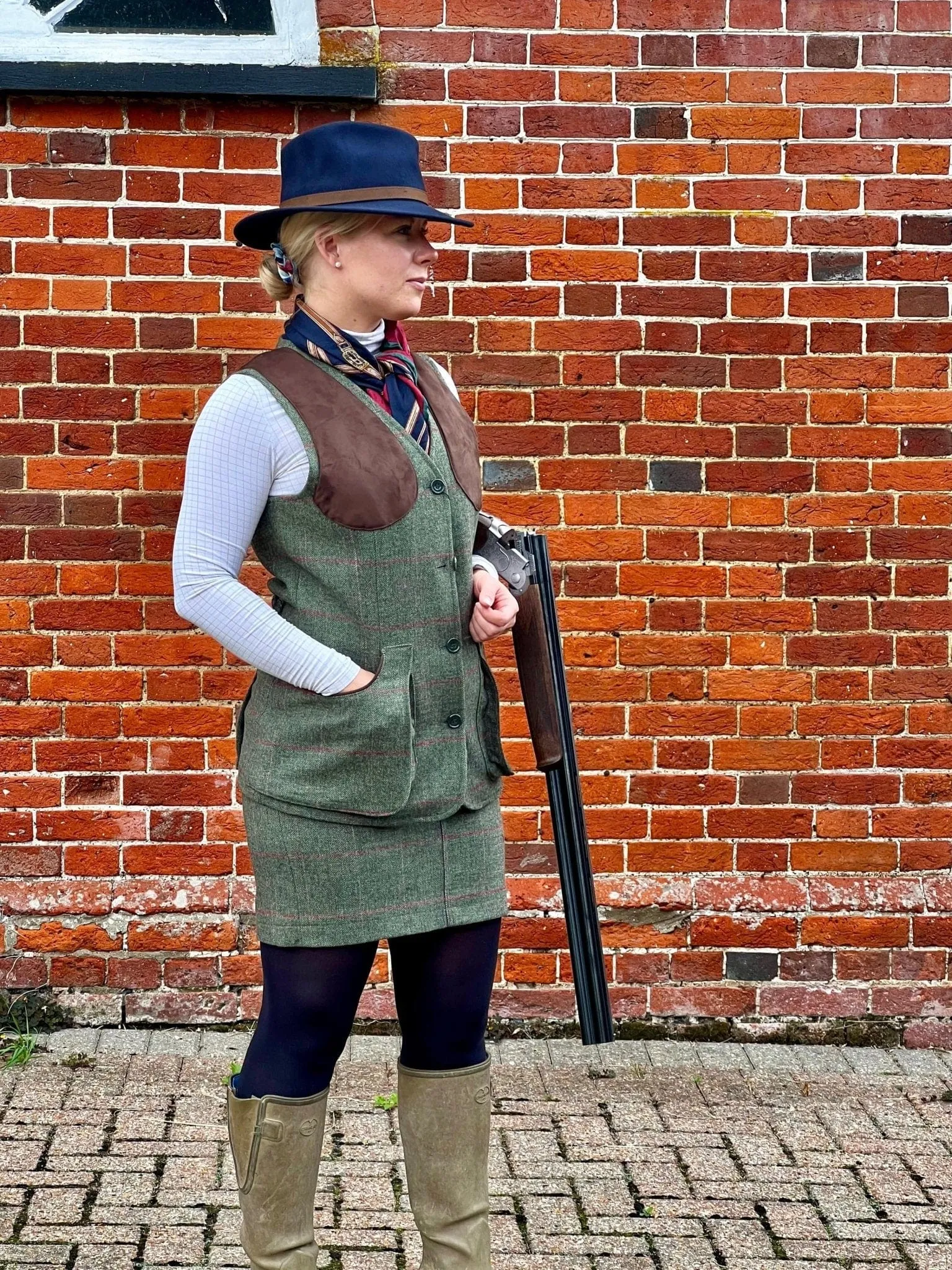 Alan Paine Women's Combrook Shooting Waistcoat Heath
