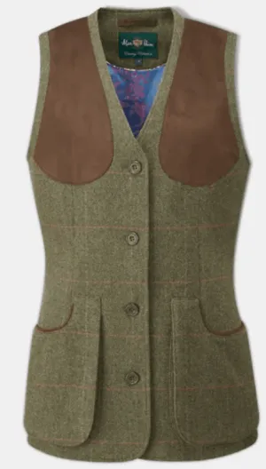 Alan Paine Women's Combrook Shooting Waistcoat Heath