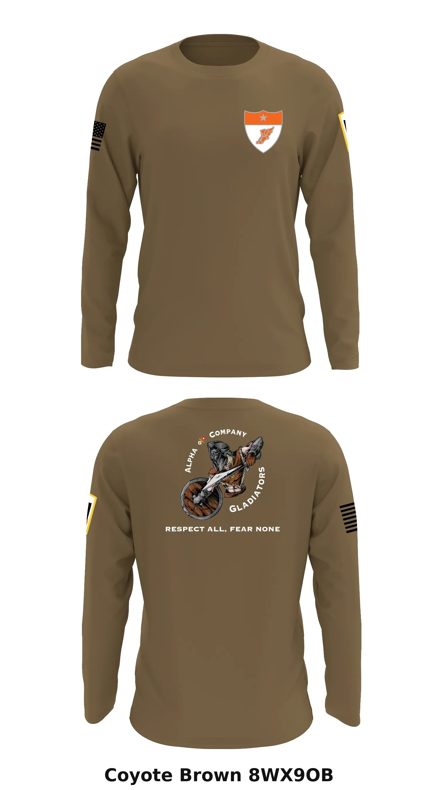 Alpha company 62D ESB Store 1 Core Men's LS Performance Tee - 8WX9OB