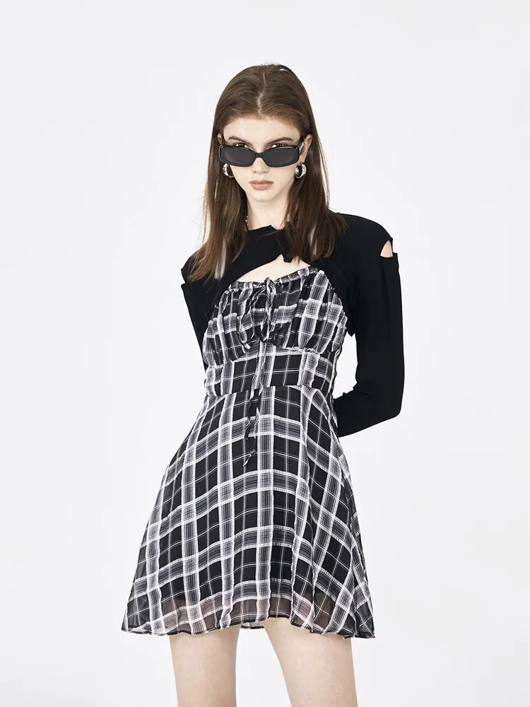 [AnyQ] Crop jacket with cutaway corners
