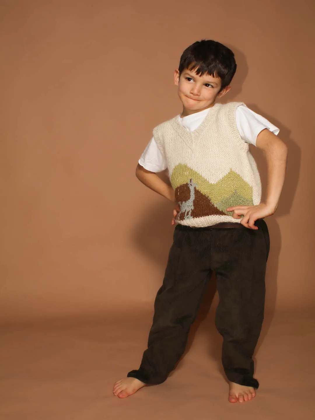 Argentinian Alpaca kids vest