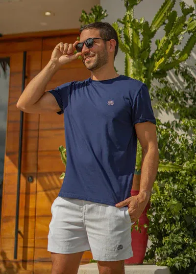 Arrecife Logo Tee- Navy
