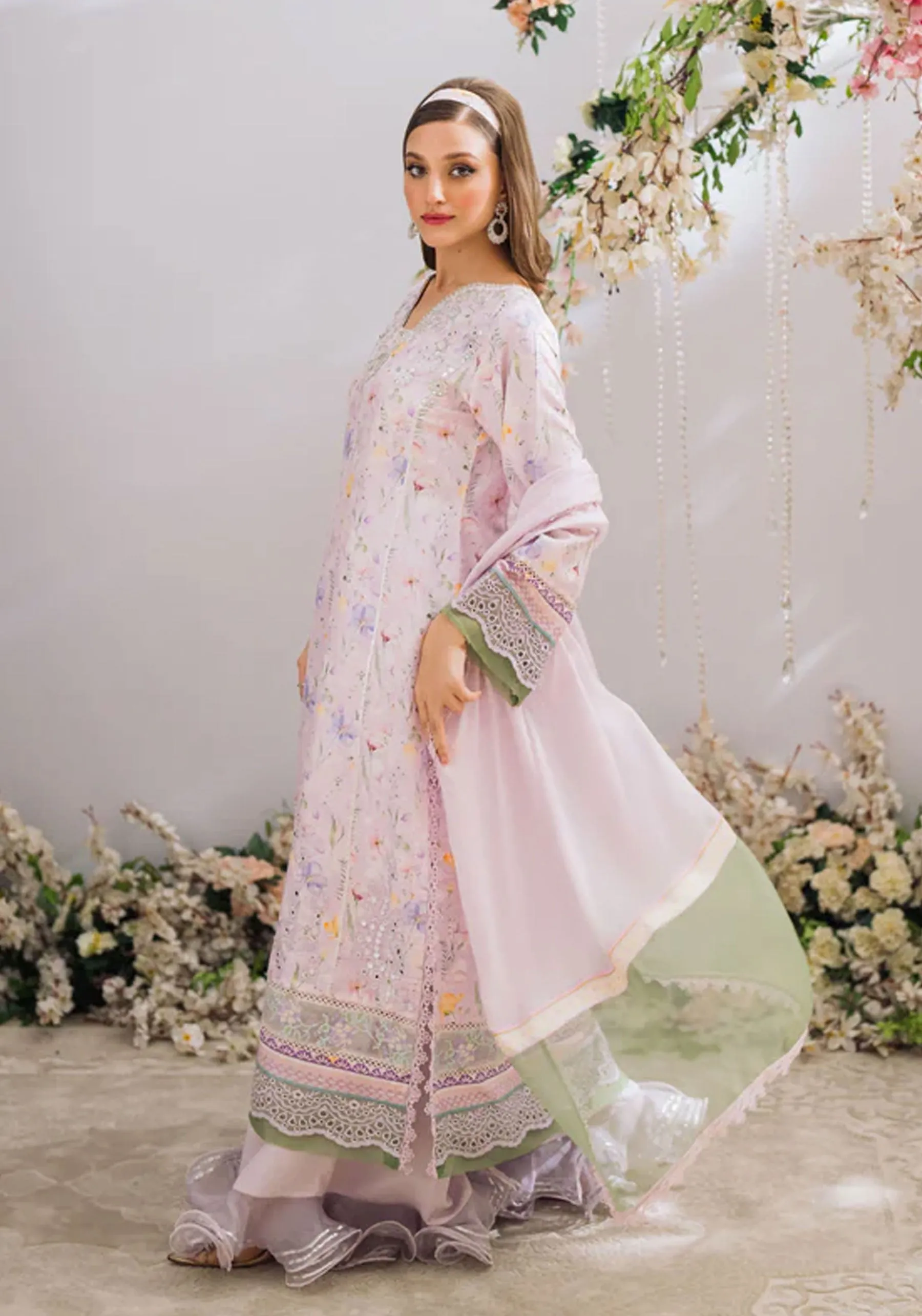 Asmira Lilac Shirt and Dupatta