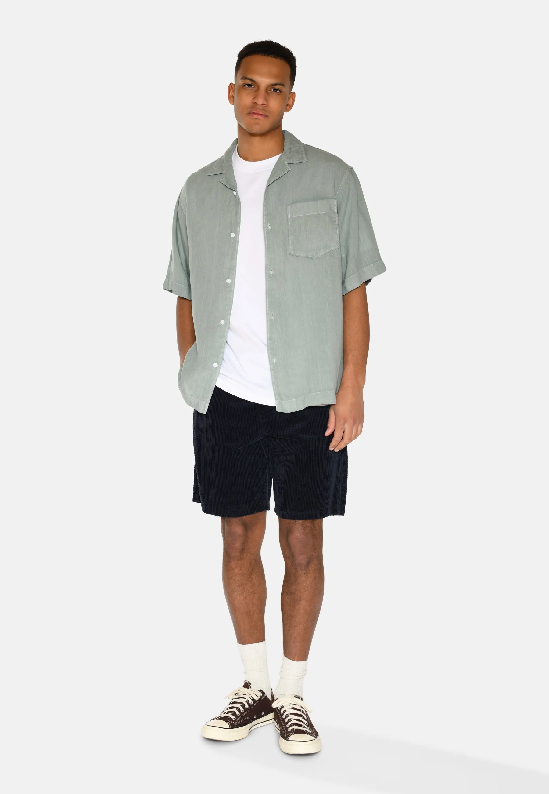 Atlas corduroy shorts 4117 - Sky Captain