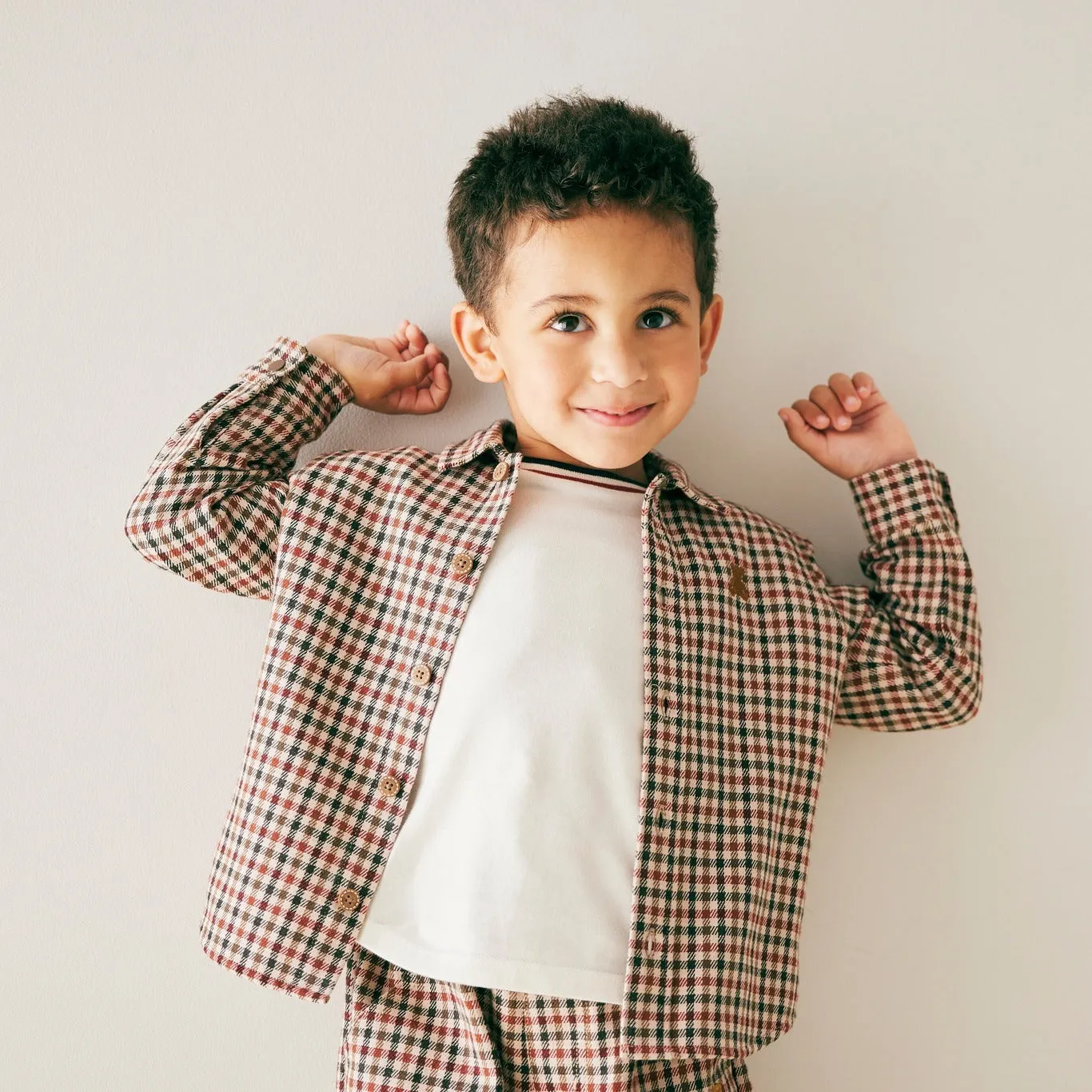 Autumn-Winter Long-Sleeve Checkered Shirt