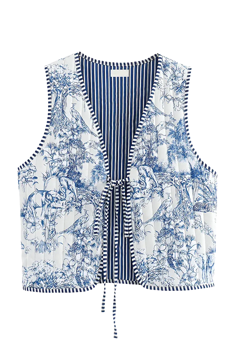 Babinia Blue Waistcoat