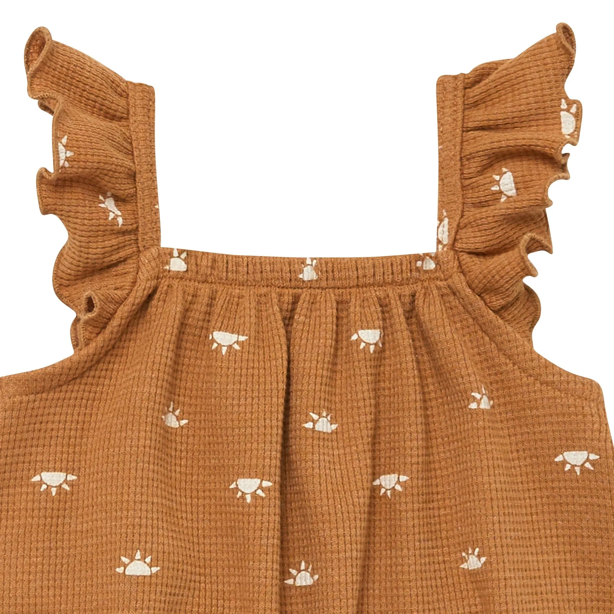 Baby Girls Brown Sun Bubble Romper