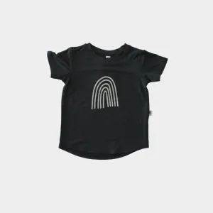 Babysprouts Graphic Tee in Graphite Rainbow