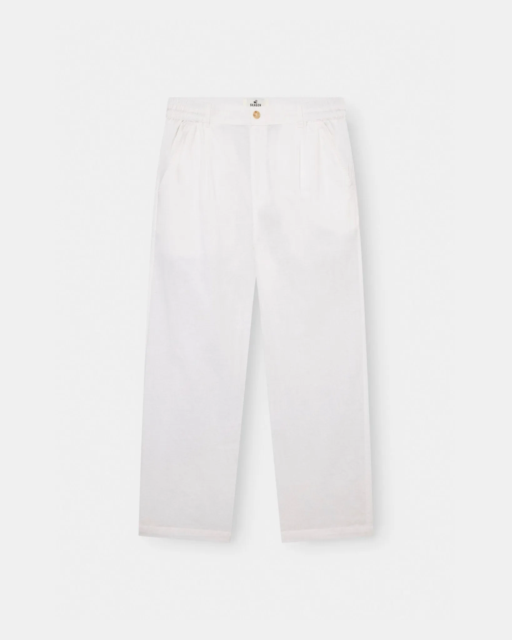 Baggy Linen Pants white