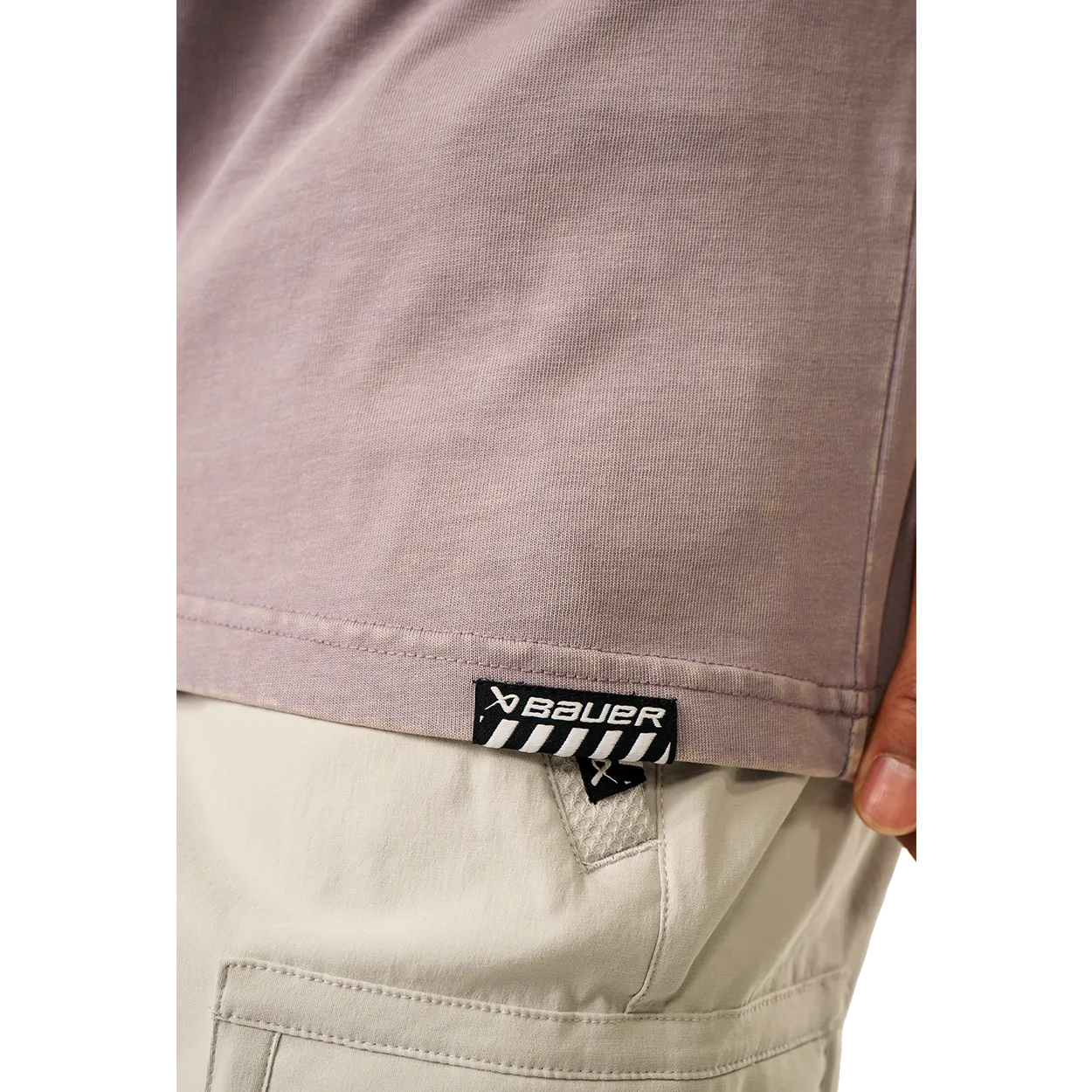 BAUER WASHOUT TEE LILAC