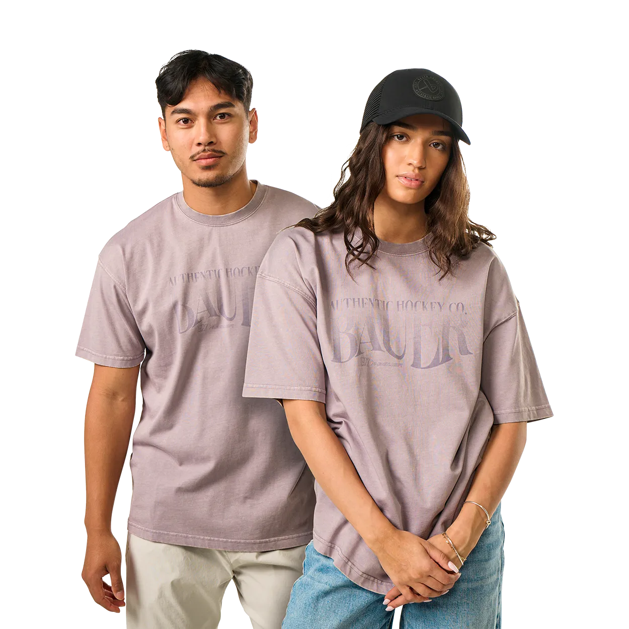 BAUER WASHOUT TEE LILAC