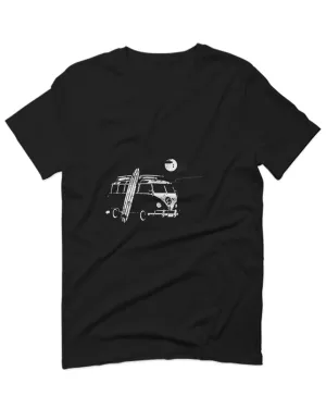 Big Cool Hipster Good Vibes Vintage Graphic surf Beach Print Summer For men T Shirt