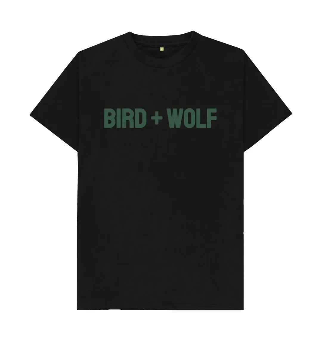 Bird   Wolf Classic Tee (Khaki Lettering)