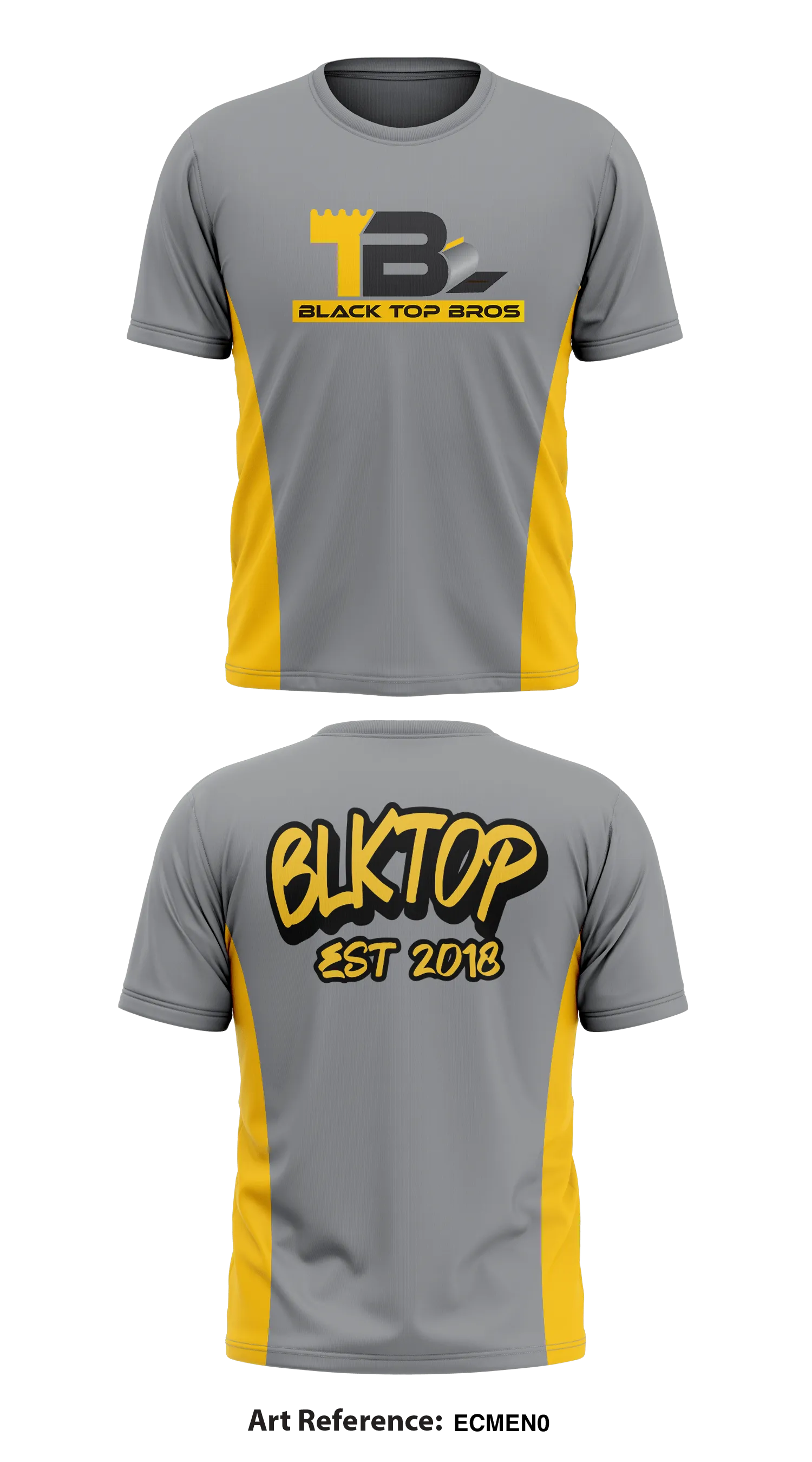 BLACKTOP BROS STORE 1 Core Men's SS Performance Tee - EcmeN0