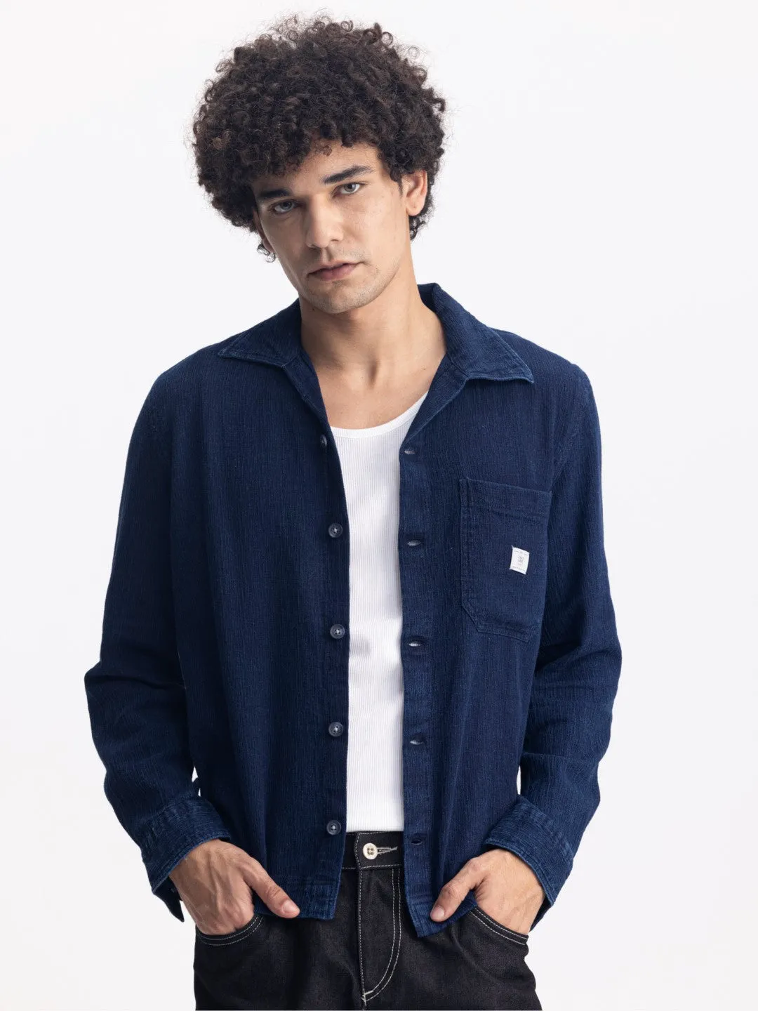 Blue Denim Overshirt