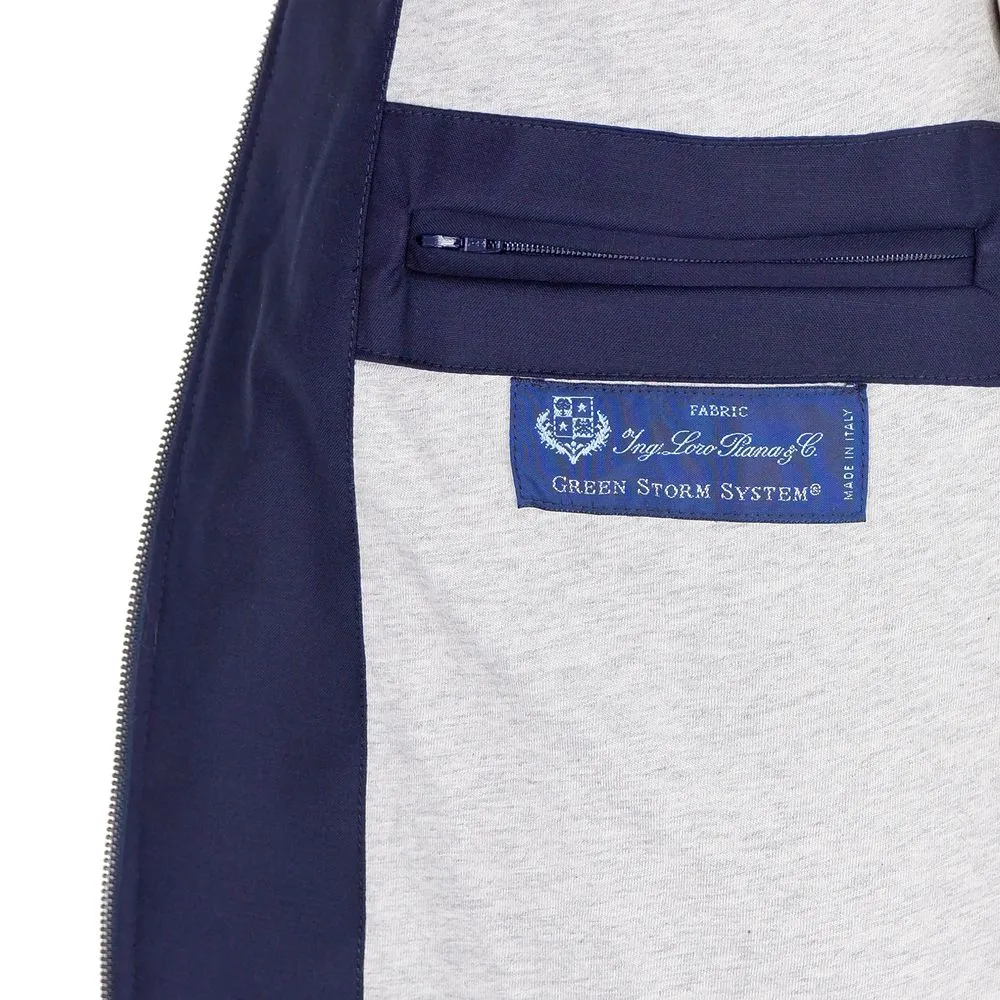 Blue Wool Men Vest