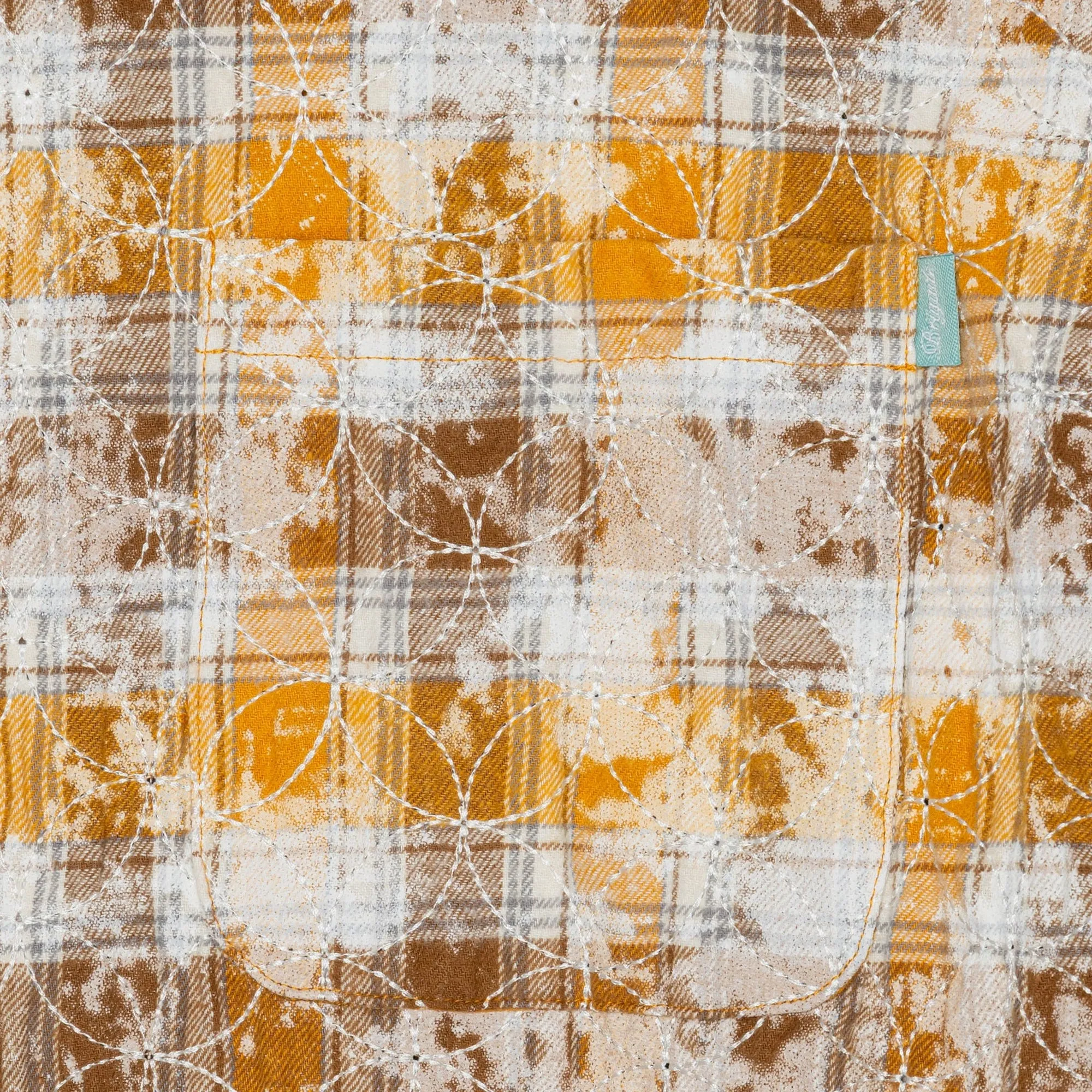 Brigade Mens Sashiko Quileted Flannel Shirt