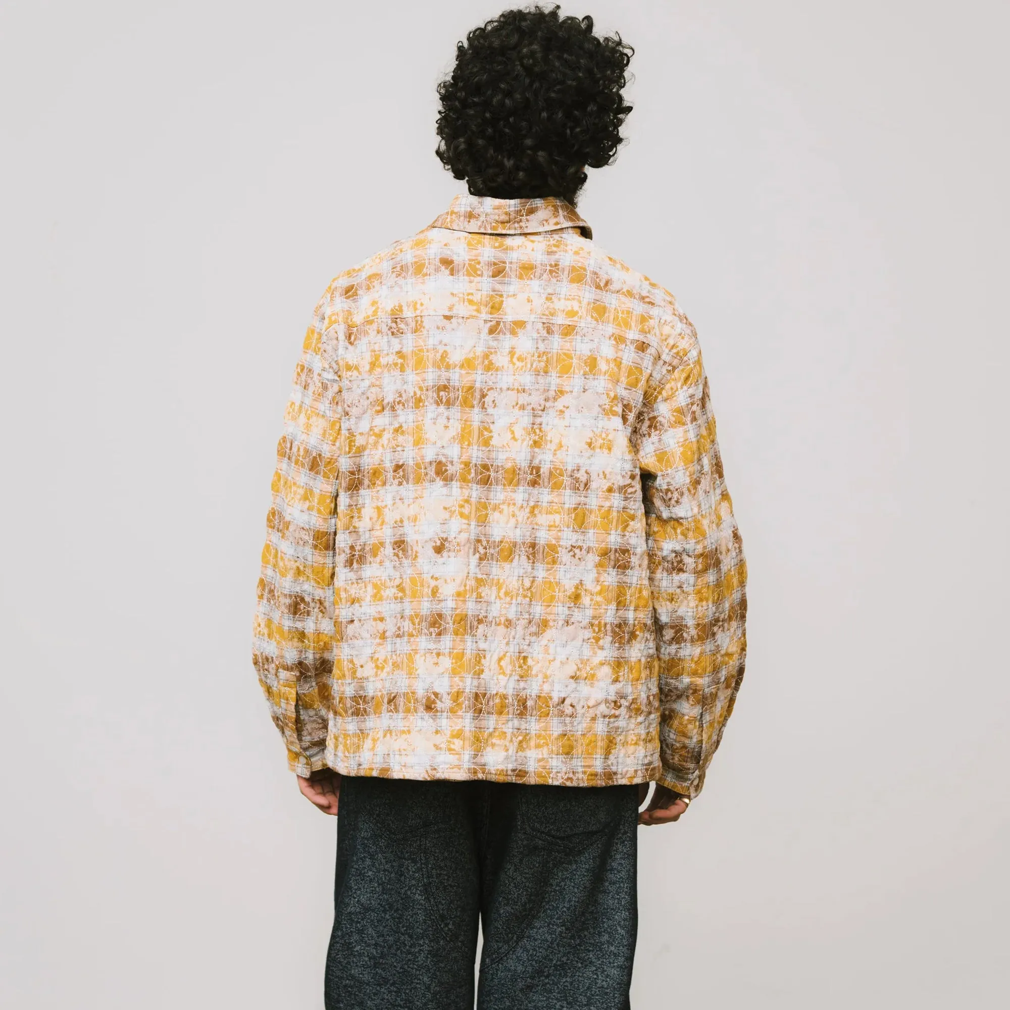Brigade Mens Sashiko Quileted Flannel Shirt