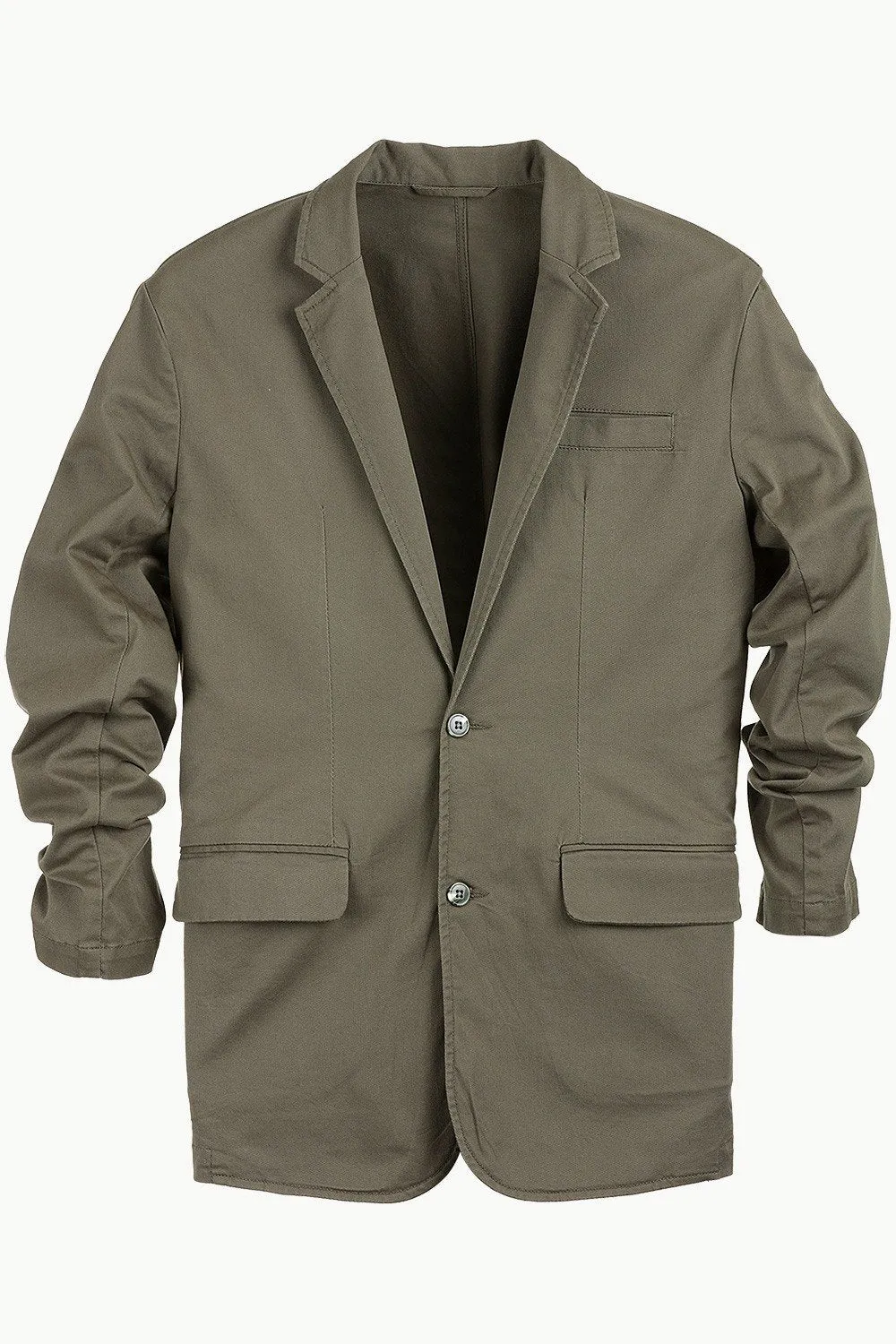 Brown Solid Casual Blazer