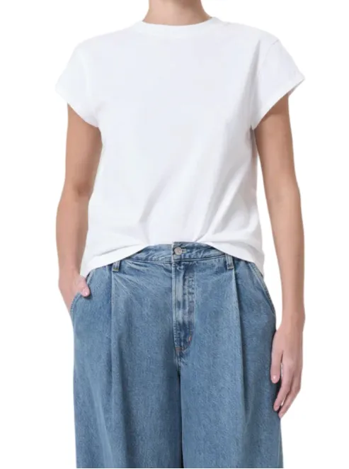 Bryce Cap Sleeve - White