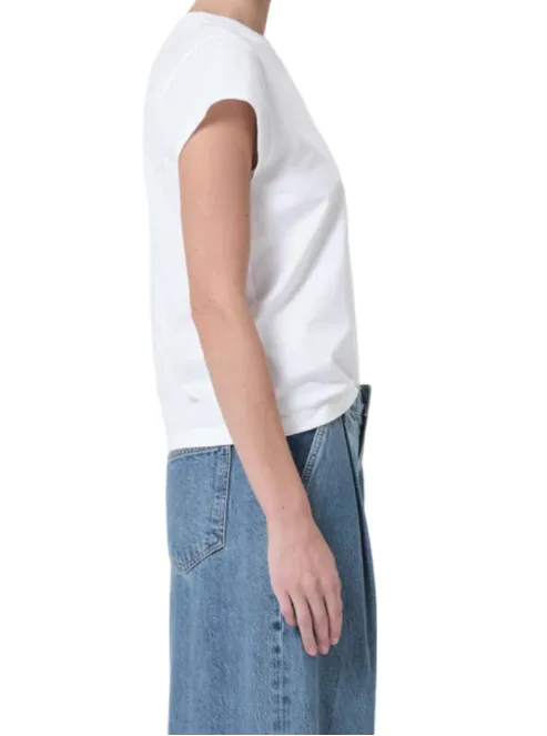Bryce Cap Sleeve - White