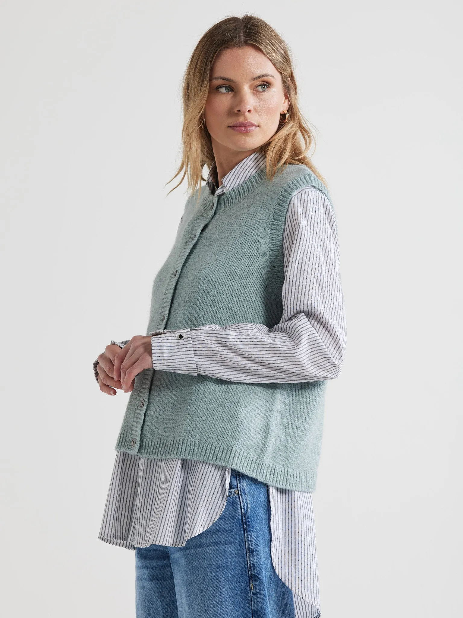 Button Front Vest