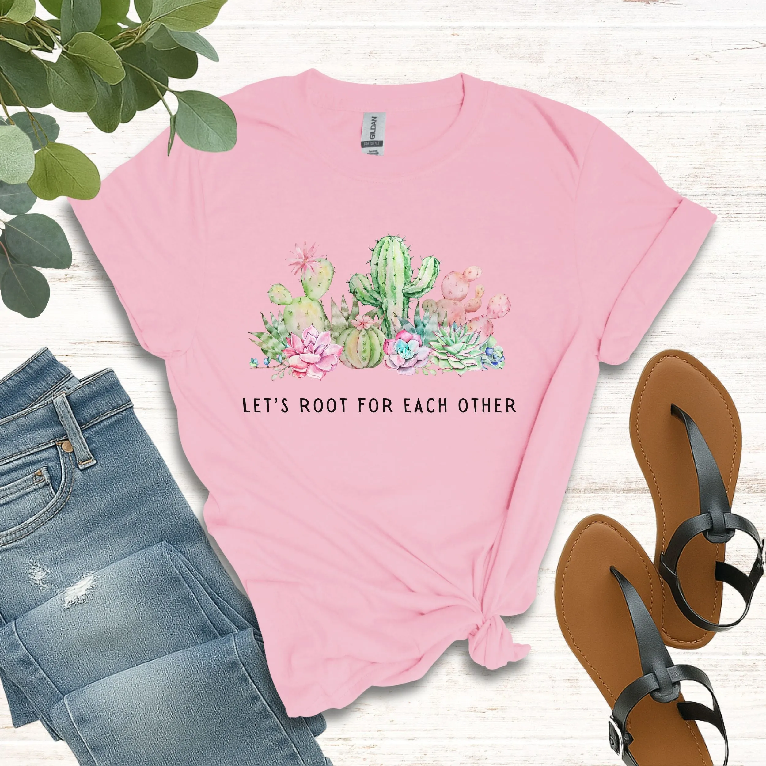 Cactus Let's Root for Each Other Shirt