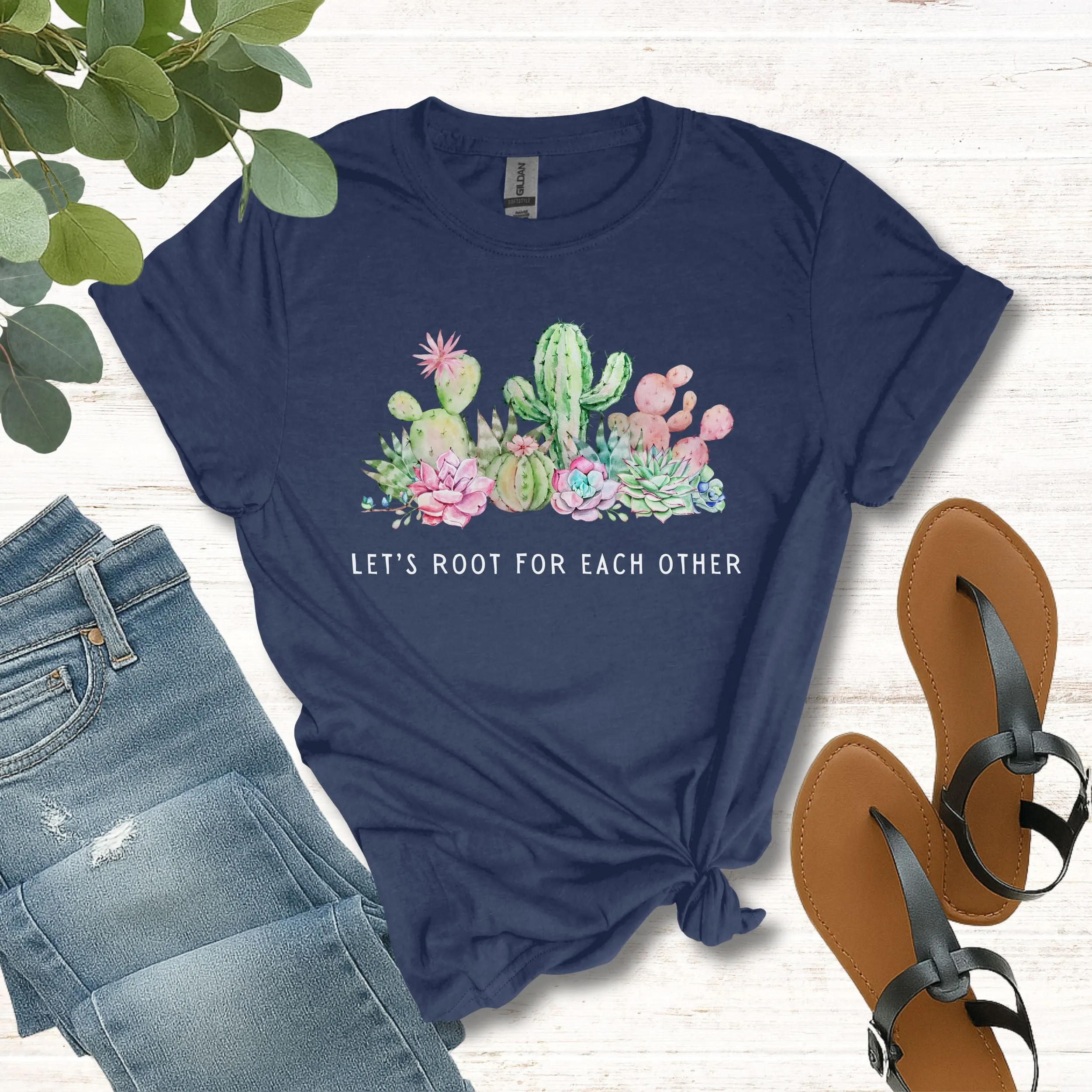 Cactus Let's Root for Each Other Shirt