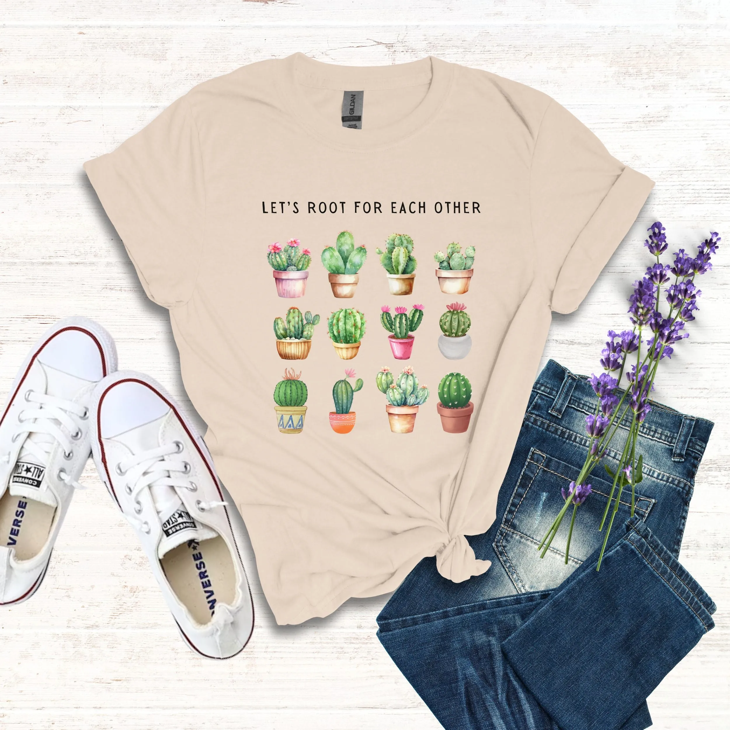 Cactus Root for Each Other T-Shirt