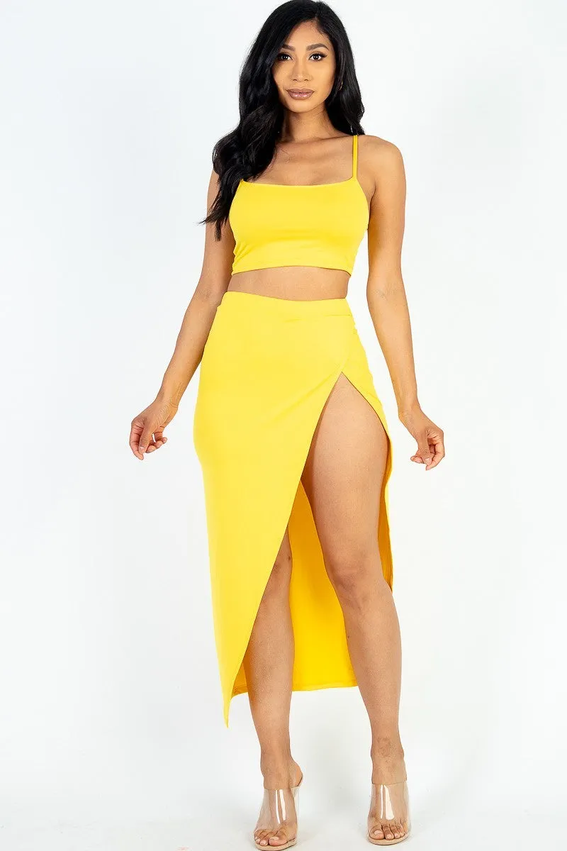 Cami & Thigh High Skirt Set