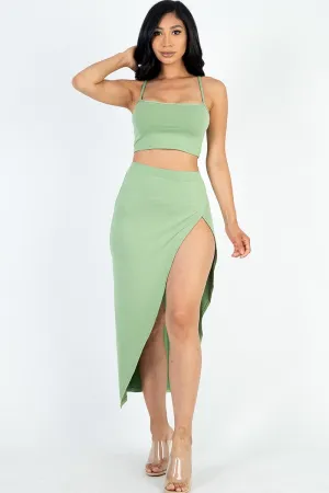 Cami & Thigh High Skirt Set