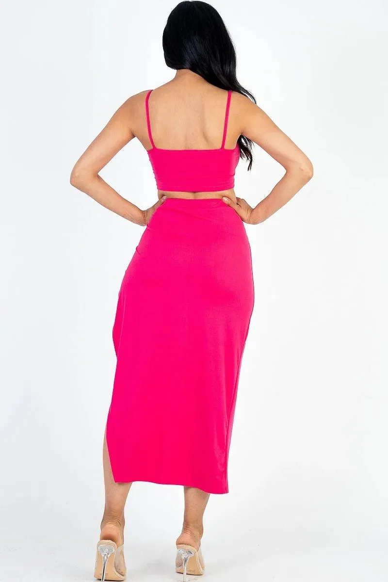 Cami & Thigh High Skirt Set