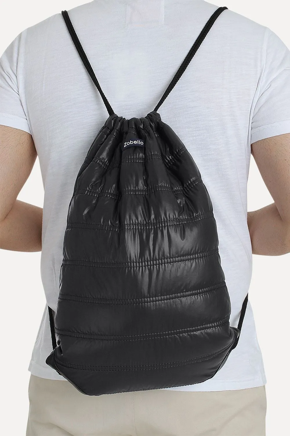 Casual Polyester Punk Bag With Strings