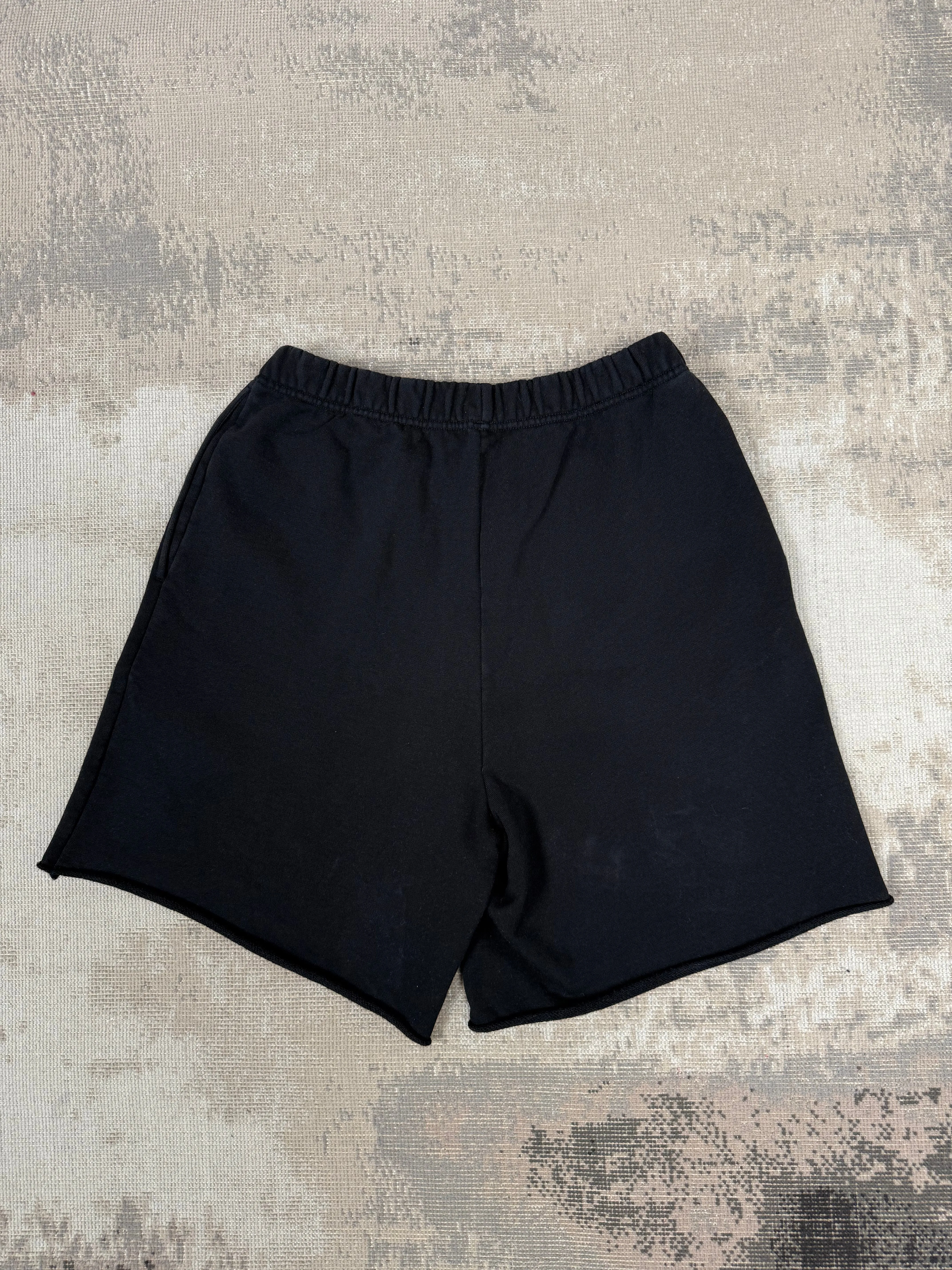 Celine Logo Cotton Shorts - Black