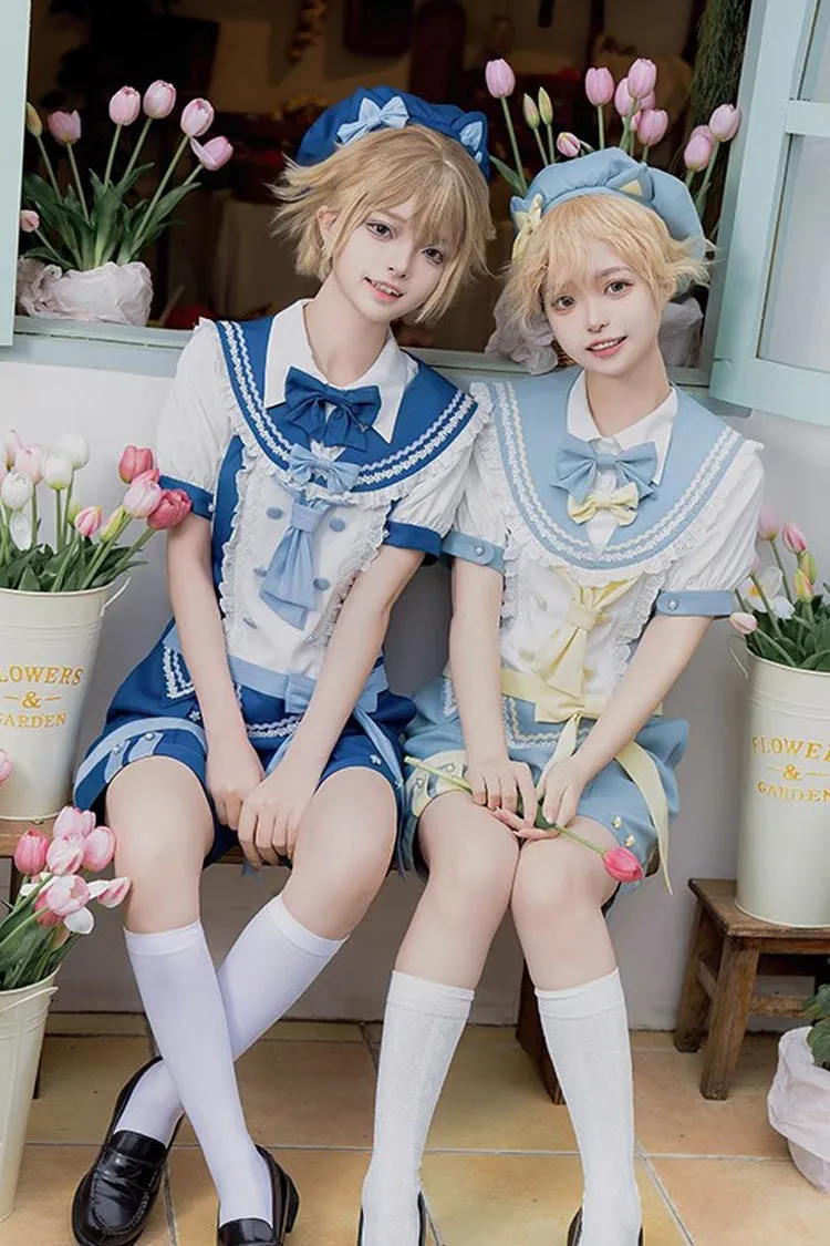 Chartres Meow Team Bowknot Ouji Fashion Cool Lolita Shorts Set 3 Colors