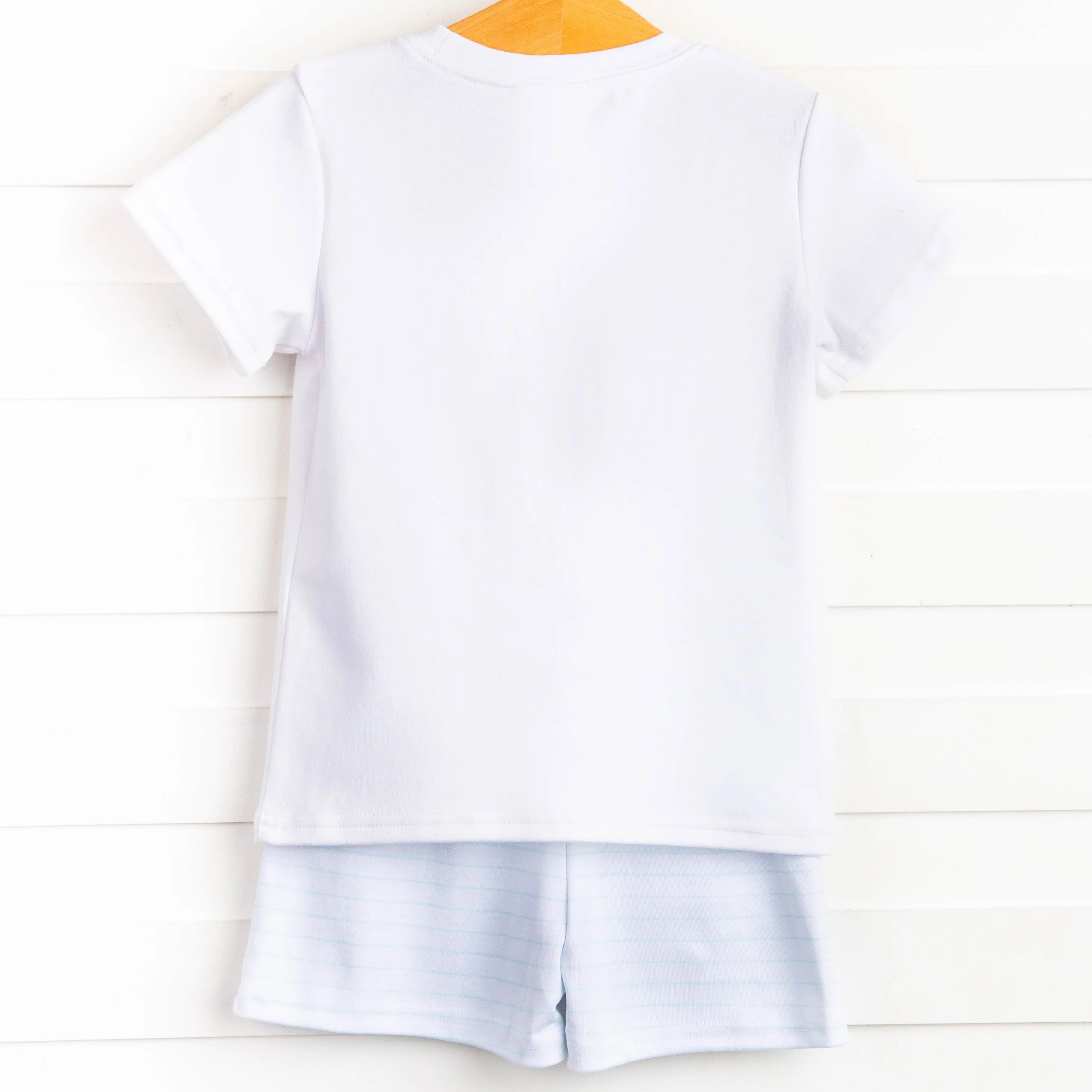 Coleman Pima Short Set, White