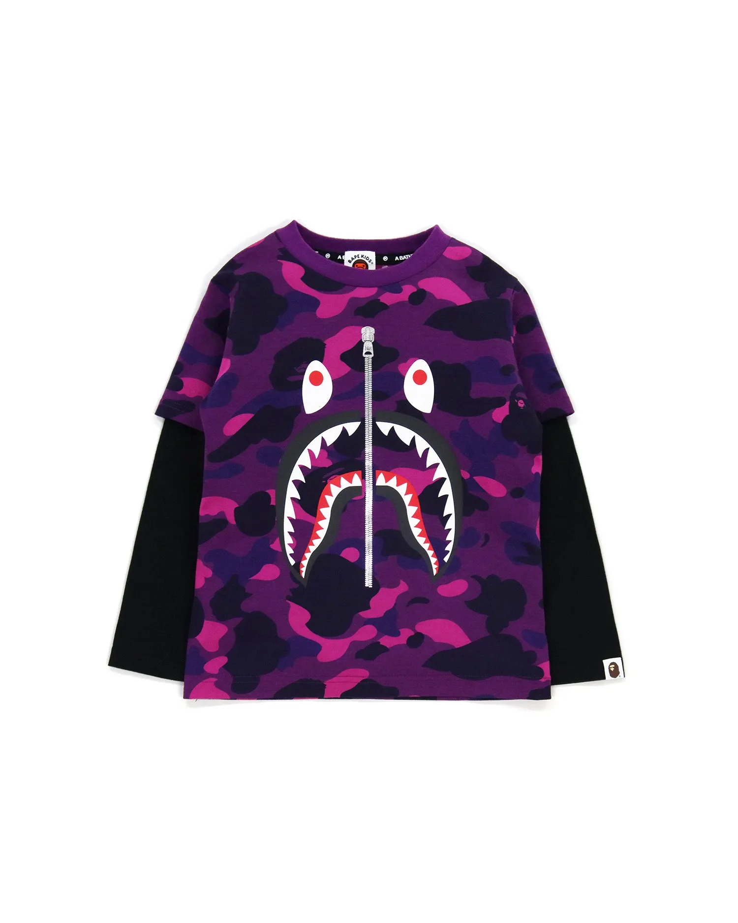 Color Camo Shark Layered Tee