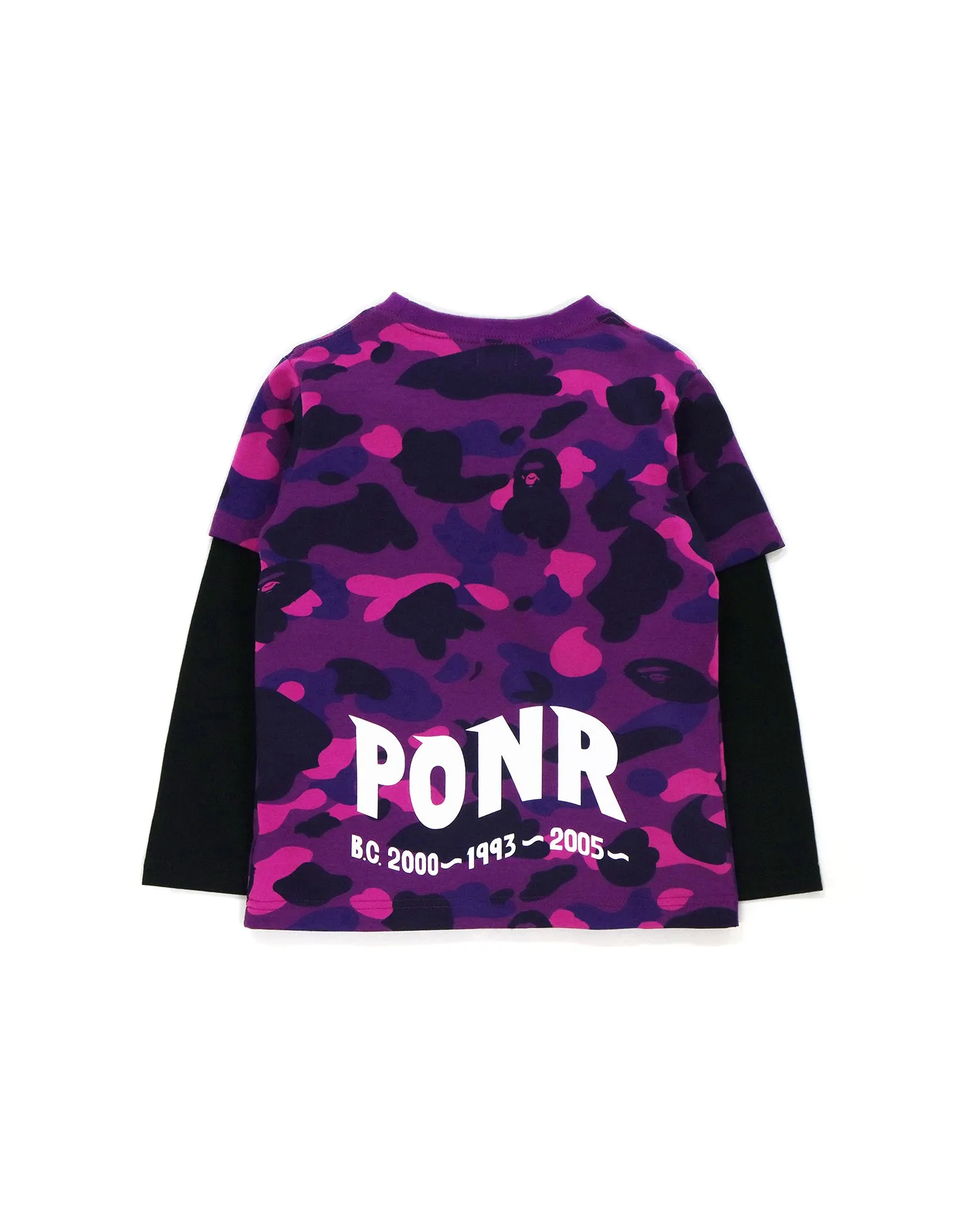 Color Camo Shark Layered Tee