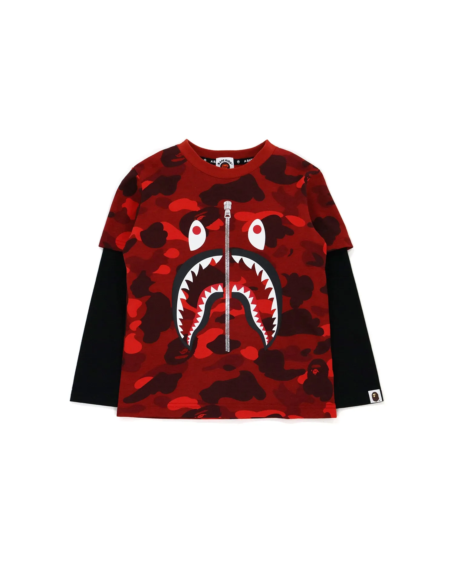 Color Camo Shark Layered Tee