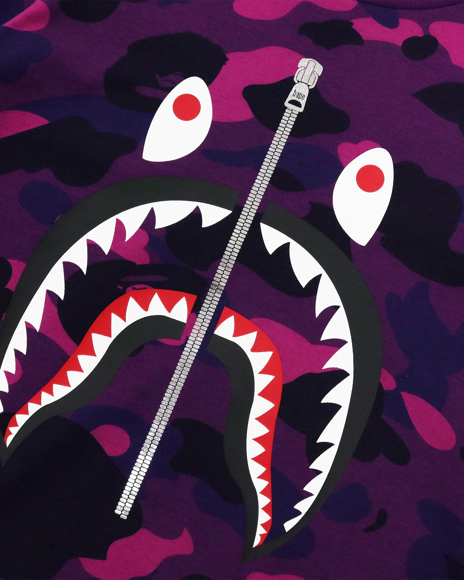 Color Camo Shark Layered Tee