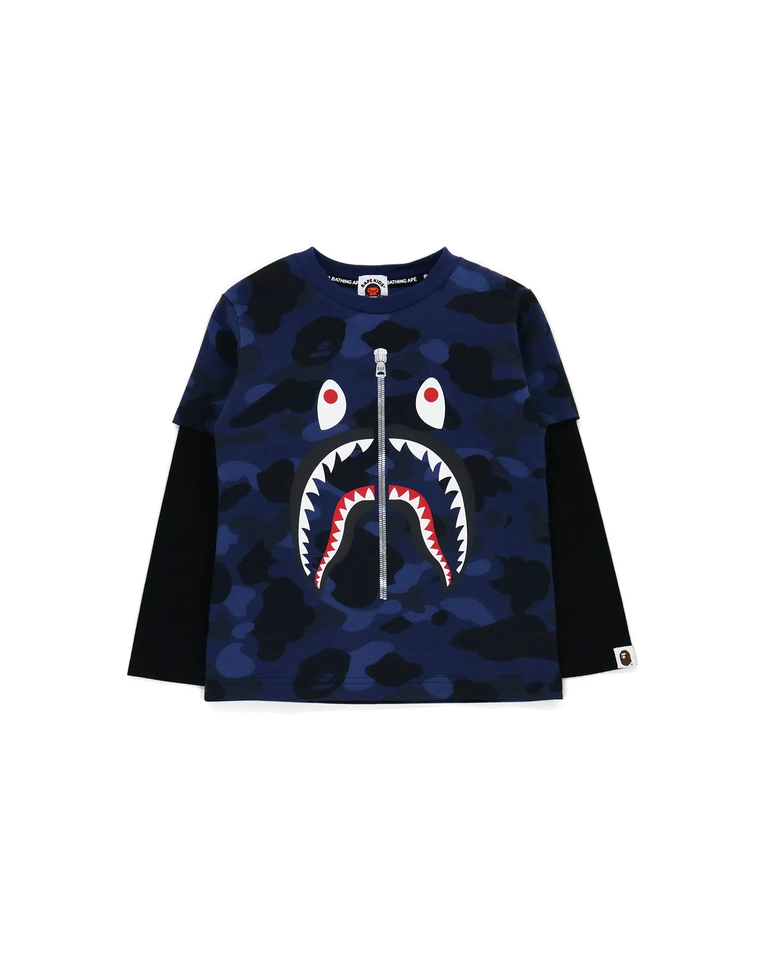 Color Camo Shark Layered Tee